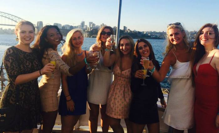 Friends and I on the iHouse Sydney Harbour Cruise!