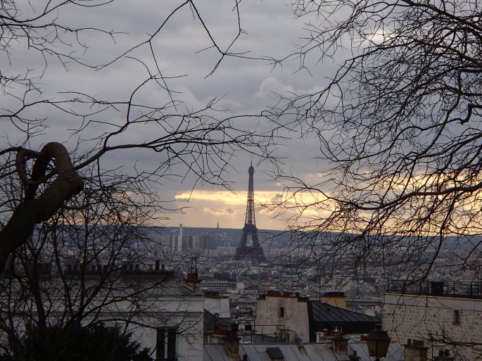 One of my favourite photos of Paris. Taken from the Sacre Coeur, this is Paris at dusk. Before she wakes up.
