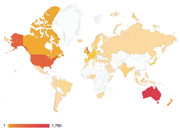 59 countries and counting!