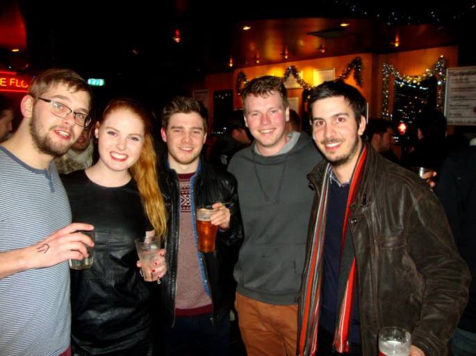 A group of people I met in a bar in Edinburgh, Scotland