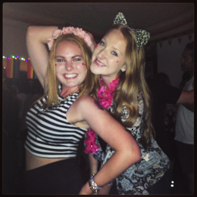 Dancing all night with my best friends