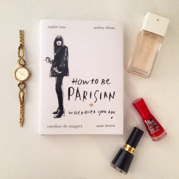 My favourite French things; Coco Chanel Mademoiselle, red and black nailpolish and my gold plated Pierre Laniere watch I bought in Paris for my 19th birthday. 